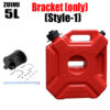 da1e254091261167 3/5L Accessories Petrol Cans Barrels Gas Spare Container Anti-static Jerry Fuel Tank Mororcycle Can