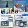 da1f273bf4ca16d9 5K 4K60FPS Action Camera Dual IPS Touch LCD EIS 170° DVR 30M Waterproof 5X Zoom Sport Camera With Wireless Mic & Pre Recording