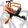 Kids Bike Seat with Handlebar Attachment, Detachable Front Mounted Child Bicycle Seats with Foot Pedals for Children 2~5 Years, Compatible with All Adult Mountain Bikes (Handle+Seat)