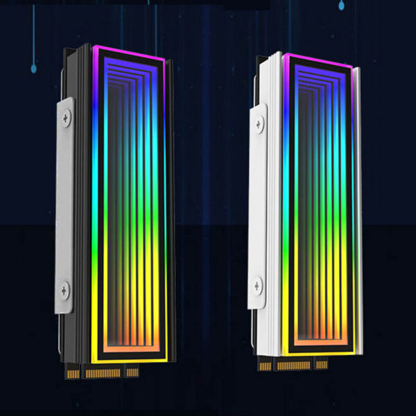 da2d87710e787510 Jumpeak 5V ARGB Sync Computer 2280 SSD M2 Radiator PC RGB M.2 Hard Disk Nvme Cooler Heatsink Endless Abyss Effect
