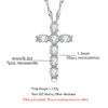 da4653d411ea6451 AnuJewel 4MM 2.1 Carat D Color Moissanite Diamond Cross Pendant Necklace Sterling Sier Gold Plated Customs Jewelry