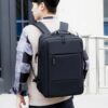 da4d8fe176b63168 Classic Travel Men Business School Expandable USB Bag Large Capacity Laptop Waterproof Fashion Backpack