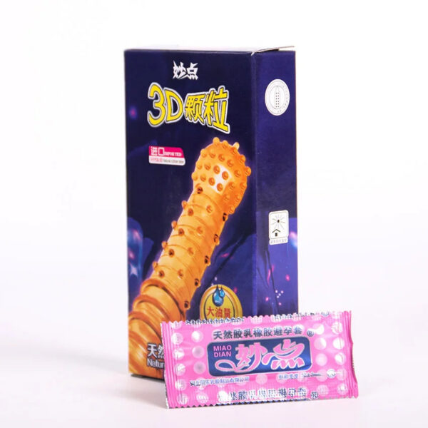 da628b8729ea0887 6PCS/Box Female G-spot Vaginal Stimulation Condoms Adult Sex Products Extra Sensitive Penis Sleeve Ribbed Dotted Spike Condom