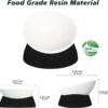 da7ee220a590ae00 2Pcs Cat Bowls Elevated Cat Food Bowl Adjustable Cat Dish Anti-Slip and Anti-Noise Raised Cat Bowl Protecting Pet’s Spine Thickened Plastic Bowl Suitable for Indoor Cats, 17 Oz