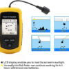 da89a475a397af24 Alarm 100M Portable Sonar Fish Finders 45 degrees Sonar Coverage Echo Sounder Alarm Transducer Lake Sea Fishing