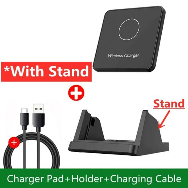 daa174ee5c943149 30W Wireless Charger Pad Stand Desktop Ultra-thin Mobile Phone Fast Charging Dock Station For iPhone 15 14 13 12 Samsung Xiaomi
