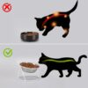 daa780214b3936ee Yangbaga Raised Cat Food & Water Bowl, 4.96 in High Cat Food Bowl for Indoor Cats, Reduce Neck Burden & Easy to Clean