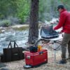 dacb23d663d86e7b Camp Stove Carry Bag, Camping Stove Carrying Case for Coleman 2-Burner, 1680D Stove Storage bag, with Double Zipper, 2 Adjustful Side Pockets, Fits Grills/Stoves up to 23.6 x 14.5 x 5.5Inches