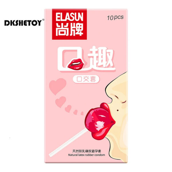 dad2096418757119 Elasun 10/12pcs Oral Sex Condoms Flavored Designed Blowjob Adult Supplies Ultra Thin Condoms Fruit No Oil Sex Toys For Couples