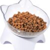 MILIFUN Raised Cat Food Bowls with Stand, Cat Dishes for Food or Water, Cat Tilted Bowl, Pet Dish with Stand