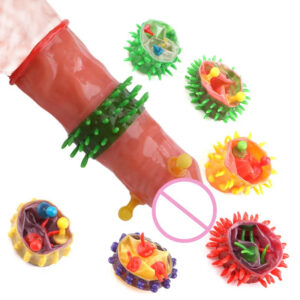 dadcd8fc33dcf0e7 6PCS/Box Female G-spot Vaginal Stimulation Condoms Adult Sex Products Extra Sensitive Penis Sleeve Ribbed Dotted Spike Condom