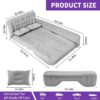 daecb56e2c68d484 SUV Air Mattress - Thickened and Double Air Mattress Sided Flocking Travel Inflatable Car Mattress Bed with Electric Air Pump and 2 Pillows, Car Sleeping Bed for Home Outdoor and Travel