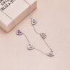 S Sier Heart Women Hollow Diamond Pendant Necklace Female Sparkling 5A Zircon Design Jewelry Girl Holiday