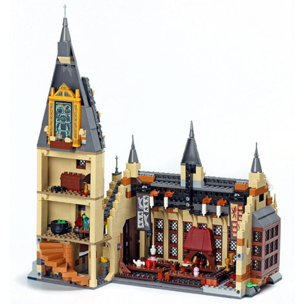 db06440fc1e0c97d In Stock Great Hall Castle Building Compatible 75954 DIY Model Blocks Bricks Movie Children's Toy Birthday Christmas Gifts