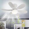 db08012f7b10a8f0 LED 40W ceiling fan light E27 with remote control for dimming, suitable for living room, study, household use, 85-265V