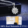db213653df09d345 0.5ct-1.0ct VVS1 D Color Moissanite Necklace 925 Soild Sterling Sliver Chain with Certificate Fine Jewelry for Woman Jewelry