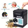 db41394727c8d908 Electronic Piggy Automatic Mini Safe Coins Cash Saving Money Box Password Counter Code Key Lock Coin Bank ATM Child Gift