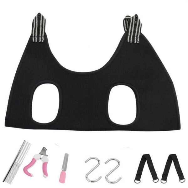 Pet Grooming Hammocks Nail Trimming Cat Beauty Hammock Anti Scratch Bite Dog Restraint Bathing Fixed Bag Pruning Tool Set