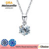 db5c14c04316b1f0 GRA 1CT-3CT Moissanite Diamond Wedding Pendant Necklace for Women Original Sterling Sier Long Chain Quality Jewelry
