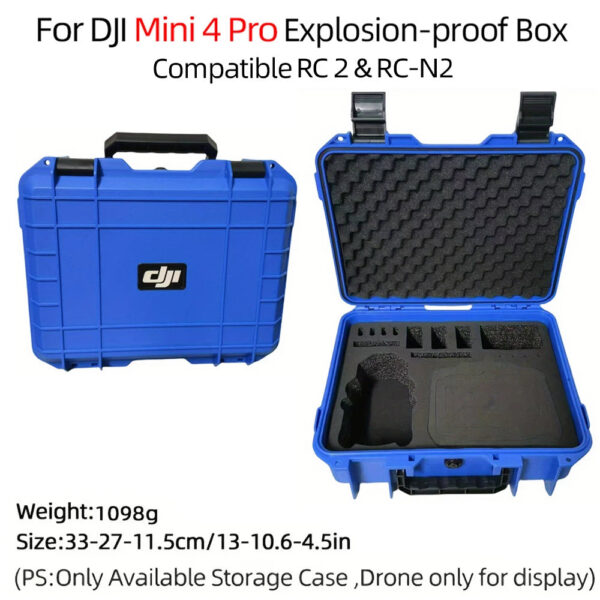 db5c5714fd0d8c33 For DJI Mini 4 Pro Case Mini 4 Pro Explosion Proof Case Mini 4 Pro Bag Portable Waterproof Box Hard Shell Large Capacity Case