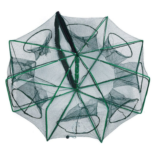Fishing Net Folded Hexagon Octagon 6/8 Holes Shrimp Automatic Crayfish Catcher Fish Network Baits Cast Mesh Trap