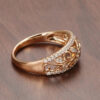 db6a394b2834071b HOT SALE Full Diamond Engagement Wedding Statement Jewelry Larimar Gold Rings for Women