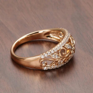 db6a394b2834071b HOT SALE Full Diamond Engagement Wedding Statement Jewelry Larimar Gold Rings for Women