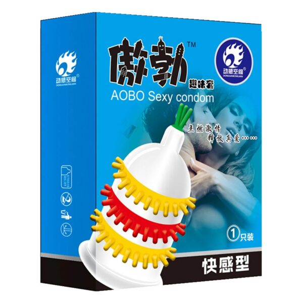 db6d3df7c8b4516b 1PC Dotted Condoms Sex Toys Passionate Women Vaginal G-Spot Stimulation Sex Accessories Large Lubricated Orgasm Penis Sleeve 18+