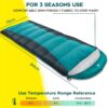 db824741e49f6b9f Bessport Schlafsack Flannel für Camping 3-4 Jahreszeiten - 10 °C-20°C | Winter Schlafsack Leichtgewichtig, Wasserdicht und Warm für Erwachsene und Kinder,Rucksackreisen,Camping, Wandern und Reisen