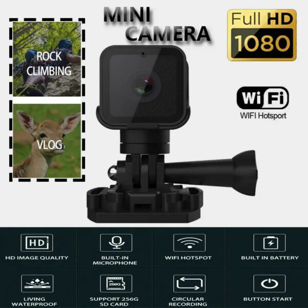 db8c570e804860cf 1080p High-definition DV Sports Mini with Hotspot Waterproof WiFi Camera for Motorcycle and Bicycle Driving Recorder