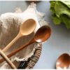 db931f3da18de3e9 6pcs Nanmu Wooden Japanese Style Spoon Utensils for Tableware Cutlery Set Festival Kitchen Dinnerware Gift