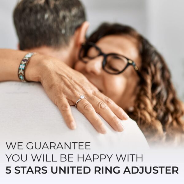 Sizer Loose Rings 12 Pack, 2 Sizes Different Band Widths u2013 Silicone Size Adjuster - Invisible Ring Guards for Women and Men by 5 STARS UNITED