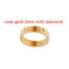 dba2b213ec84c3d7 Mens Womens Love Ring man 4mm 5mm 6mm Wedding High quality s size 5-11 Diamond rose sier Engagement with box Crtir Designer gold Band Rings for Woman