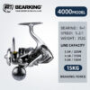 dba9728a21c3097b BEARKING brand New arrival Saltwater Fishing Reel Spinning 1000-6000 9+1BB 5.2:1 Max Drag 10-20KG Water-Proof Reels