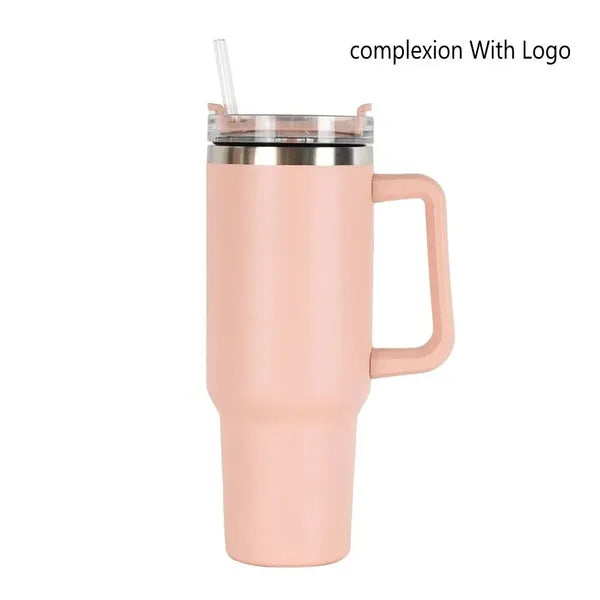dbd10473ce8693f1 Pink Sten leys 40oz Mugs Tumblers With Handle Insulated Tumbler Lids Straw Stainless Steel Coffee Termos Cup ready to ship 10.25