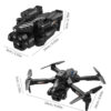 New K10 Max RC Drone 8K Professional Triple Camera Optical Flow Obstacle Avoidance Gesture Photography Foldable Quadcopter Toys