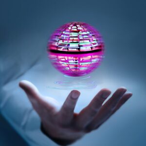 Induction Rotating Hover Fly With LED Light Boomerang Ball Interactive Game Indoor and Outdoor Fingertip Toy Family Gift