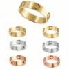 dbfc5b4b1dde22d9 Classics Love Ring designer women 4mm 5mm 6mm ring Gold Plated With diamonds Designer for lovers Wedding rings Anniversary Jewelry gift with box