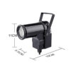 dc0f71fa6bb87a98 LED Disco Ball Beam Spot 10W RGBW 4in1 Stage Pinspot Light Dmx for Party Bar DJ Event