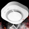 dc192833e97e621b Ceiling-mounted Smoke Detector Fire Independent Accessory 433M Wireless Alarm 360° All-round Detection