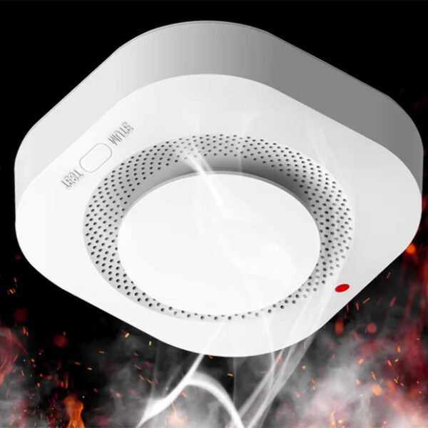 dc192833e97e621b Ceiling-mounted Smoke Detector Fire Independent Accessory 433M Wireless Alarm 360° All-round Detection