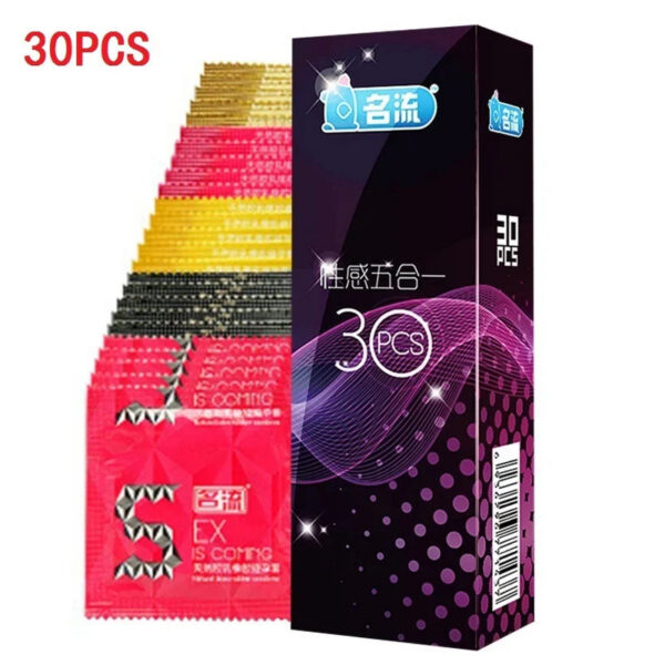 dc25ca8266e0326e 24/30pcs Super Ultra Thin Condoms Intimate Good Sex Products Condone Sex Product Natural Latex Penis Sleeve Long-lasting for Men