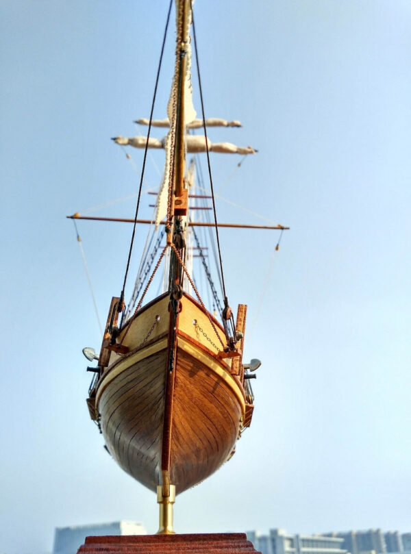 dc29333ef13280e8 New Version Scale 1/96 Classics Ancient Ship wood Model Building Kits Harvey 1847 Wooden Sailboat DIY Home Decorations
