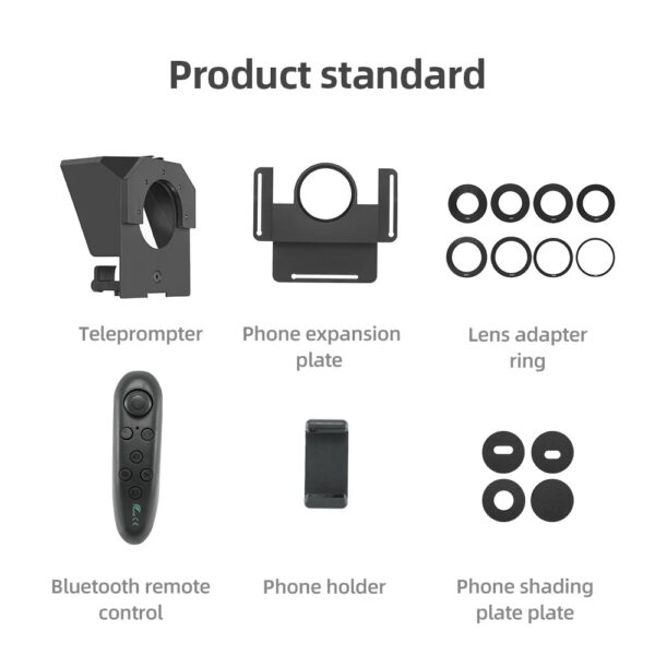 dc382362776b5ae9 Ambitful Phone and DSLR Recording Mini Teleprompter Portable Inscriber Mobile Teleprompter Artifact Video With Remote Control