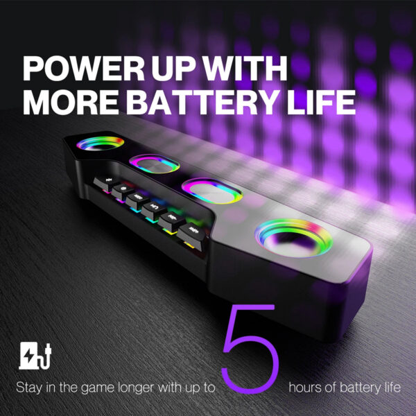 FIFINE Bluetooth RGB Gaming Speakers, Wireless/Wired Computer Speakers with Dynamic Lights for PC, Phone, Parties & Gaming - A16