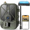 dc41e582cbd21d38 4G 4K 36MP Wildlife APP Video Photo Hunting Trail Camera Invisible IR LED Night Vision 120 Detection IP66 Waterproof Cam