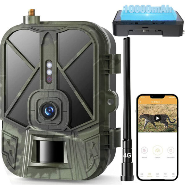 dc41e582cbd21d38 4G 4K 36MP Wildlife APP Video Photo Hunting Trail Camera Invisible IR LED Night Vision 120 Detection IP66 Waterproof Cam