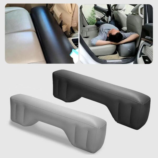 dc4c2f30f9e3e219 Back Seat Space Filler, Inflatable Car Mattress Accessories, Car Rear Seat Gaps Inflatable Filler, Noise Reduction Auto Accessories Inflation Bed, for Most Cars, Camping, Hiking, Traveling (Grey)