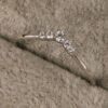 dc4e9d327c1f09b6 New 100% S Sterling Sier European and American Fashion Crown Diamond Versatile Forest Style Women's Zircon Ring