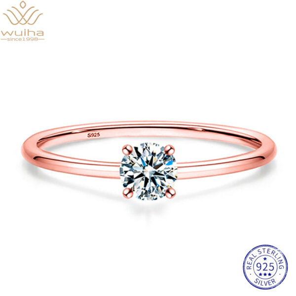 dc51c4bf06a4f206 WUIHA Sparkling Real Sterling Sier GRA Moissanite Diamond Anniversary Engagement Wedding Rings for Women Gift Fine Jewelry